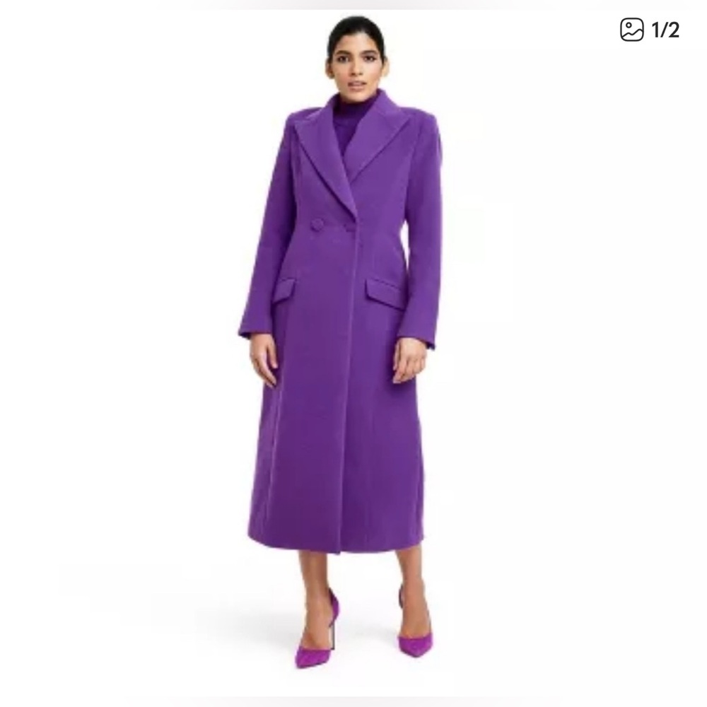 NEW Sergio Hudson x Target Purple Women's Coat